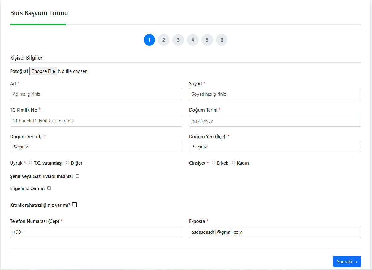 Scholarship Application Management System
