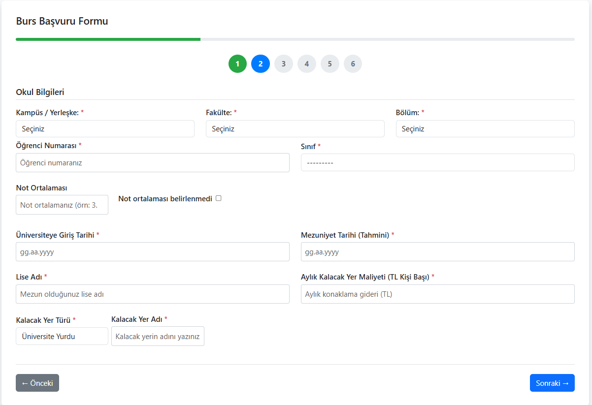 Scholarship Application Management System